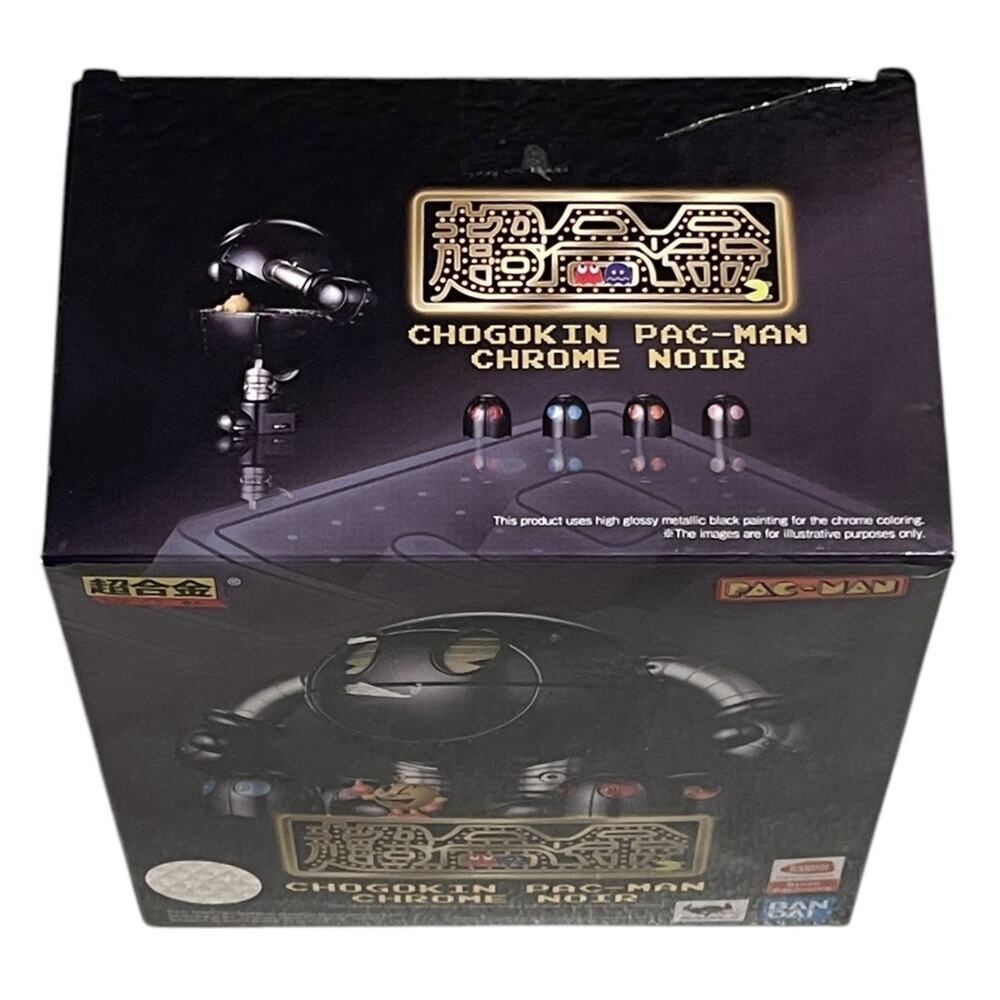 NEW Pac-Man World Collector's Edition Chogokin Chrome Noir Figure Black - Picture 6 of 6